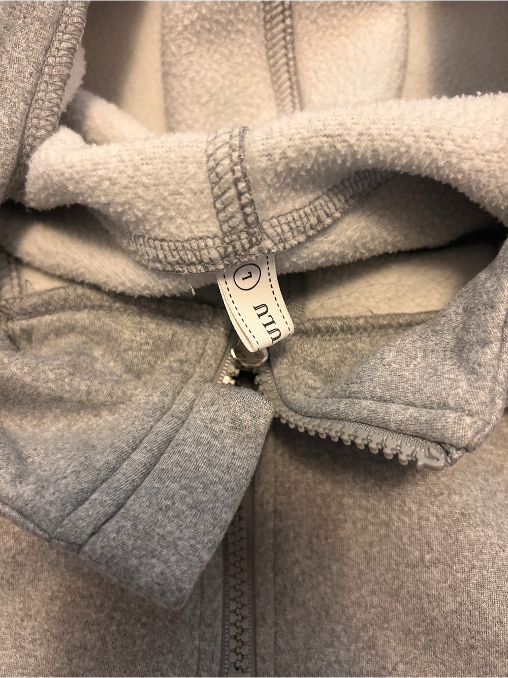 Kids' Light Gray Hooded Puffer Jacket - Picture 3 of 3